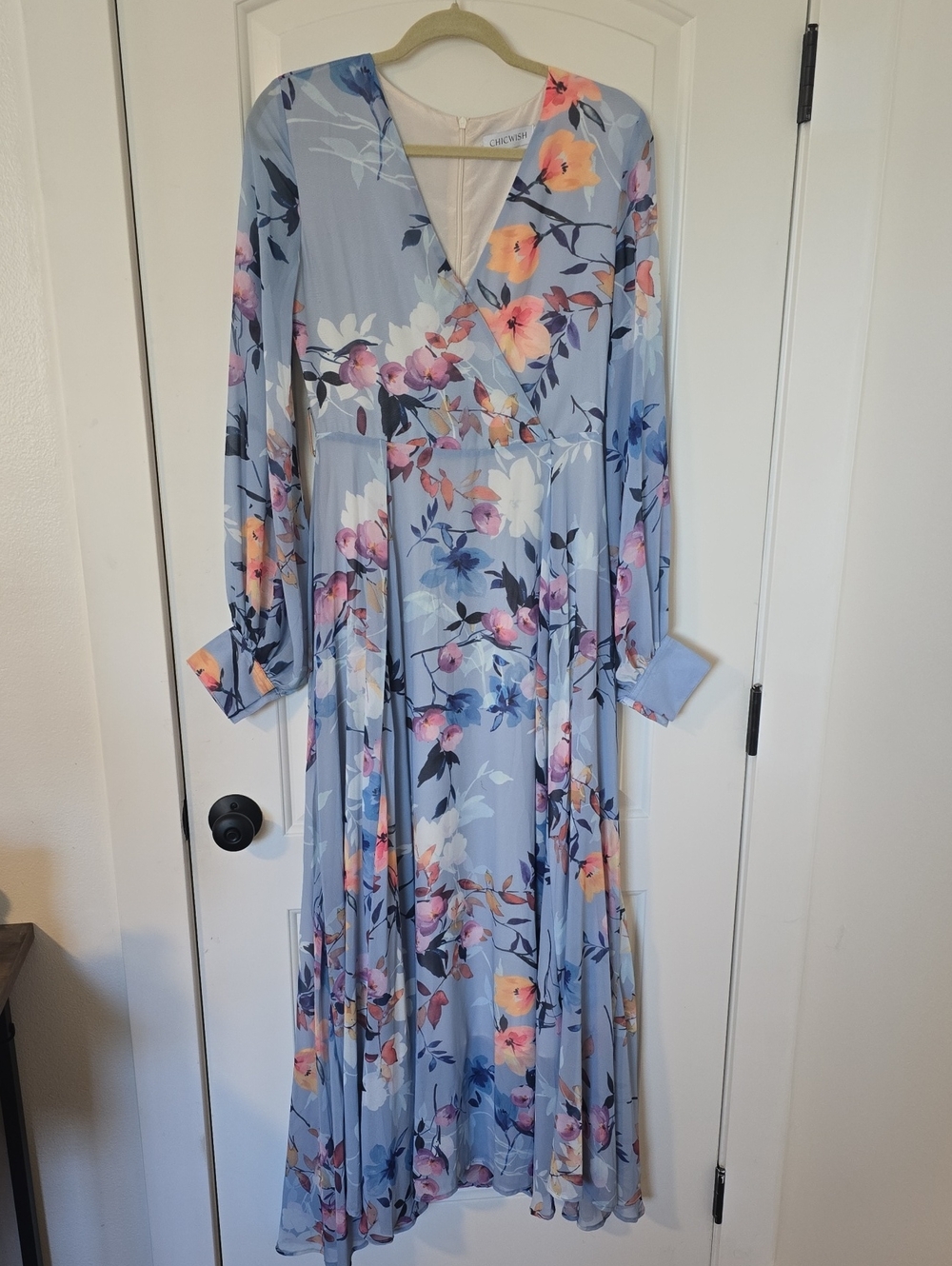 Periwinkle Floral Gown
